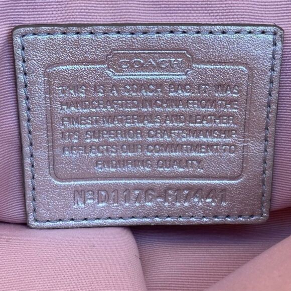 Vintage Coach Beige/Tan Colorblock Logo Adjustable Crossbody/Shoulder Bag. EUC - Picture 5 of 7